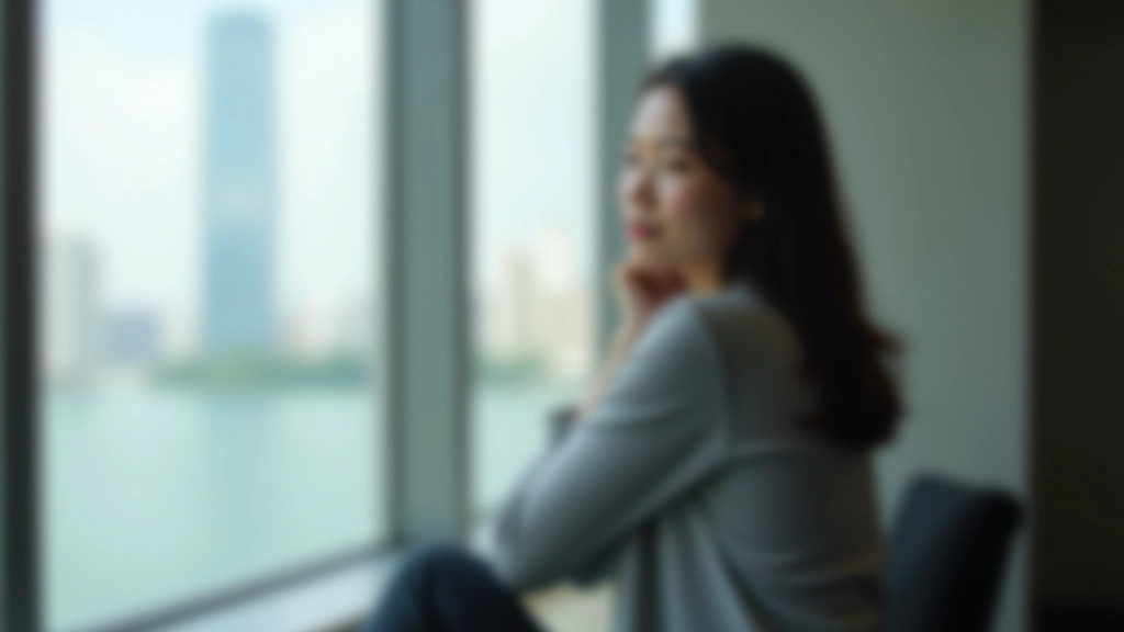 Person sitting thoughtfully by window